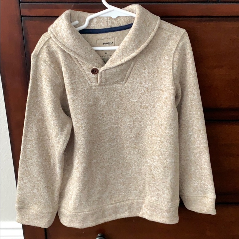 Great condition tan sweater for boys size 6